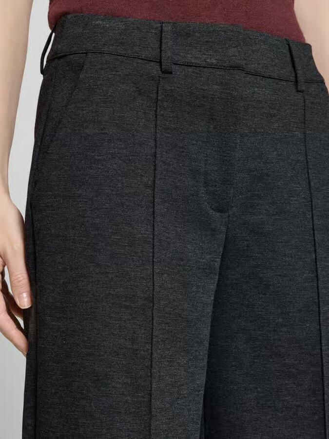 Ichi Wide leg stoffen broek met vaste persplooien model 'KATE' - Foto 4