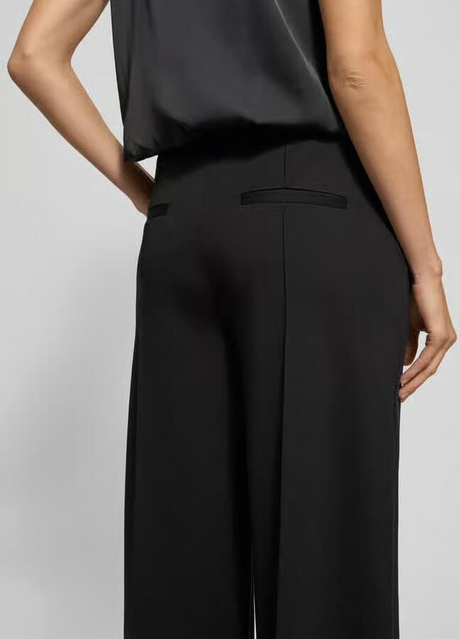 Ichi Wide leg stoffen broek met vaste persplooien model 'KATE' - Foto 5