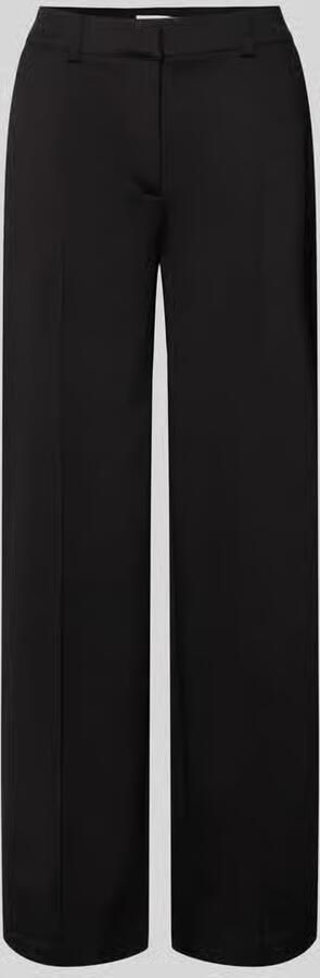 Ichi Wide leg stoffen broek met vaste persplooien model 'KATE' - Foto 4