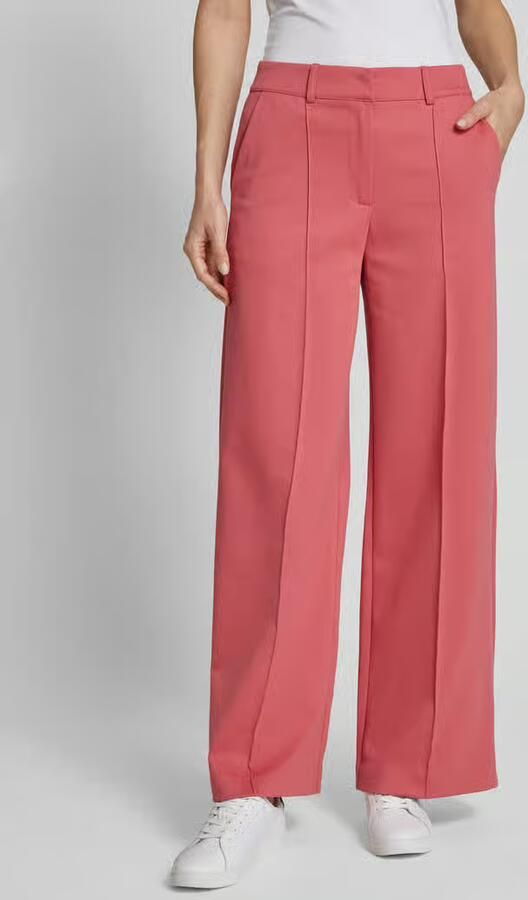Ichi Wide leg stoffen broek met vaste persplooien model 'KATE' - Foto 3