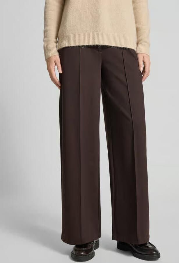 Ichi Wide leg stoffen broek met vaste persplooien model 'KATE' - Foto 3