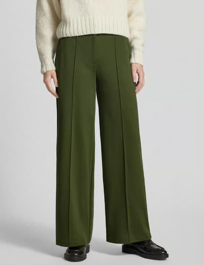 Ichi Wide leg stoffen broek met vaste persplooien model 'KATE' - Foto 2