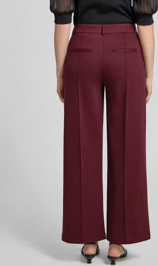 Ichi Wide leg stoffen broek met vaste persplooien model 'KATE' - Foto 2