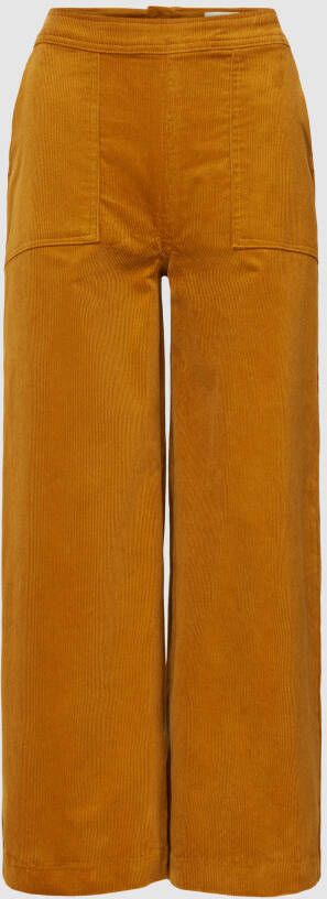 Ichi Stoffen broek met verkorte pasvorm model 'Cassia'