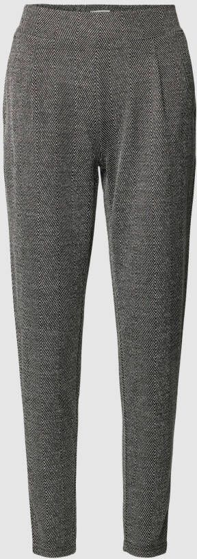 Ichi Stoffen broek met verkorte pasvorm model 'KATE'