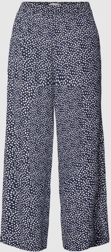 Ichi Stoffen broek met verkorte pasvorm model 'Marrakech'
