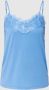 Ichi Blauwe Kant Top & T-Shirt Blue Dames - Thumbnail 1