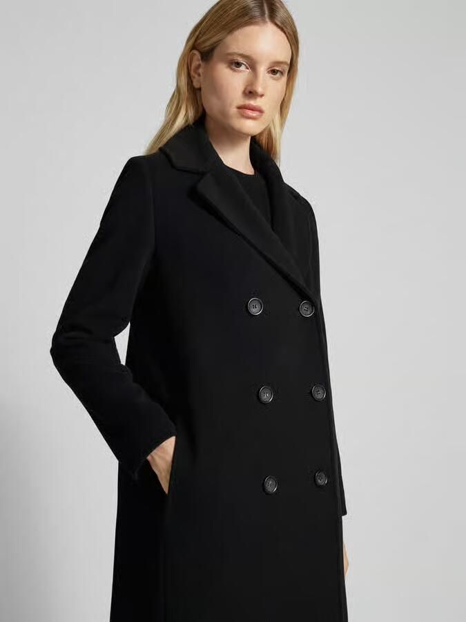 ICONS Cinzia Rocca Regular fit lange jas met kasjmier