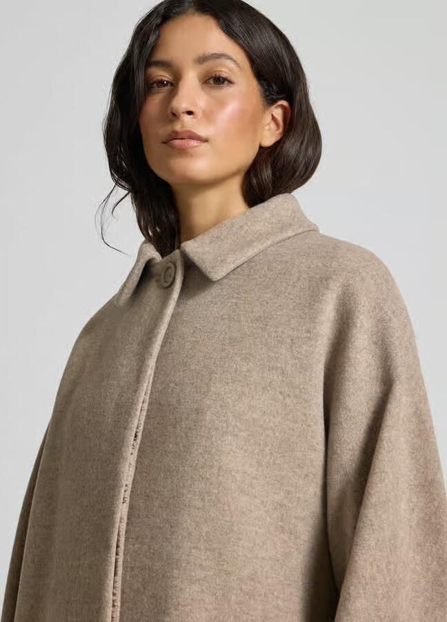 ICONS Cinzia Rocca Wollen mantel van een mix van wol en kasjmier - Foto 2