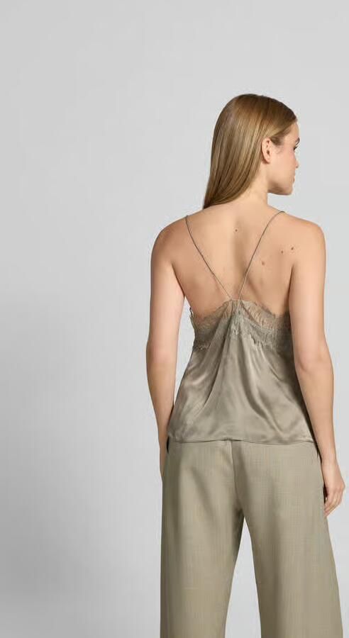 Iro Blouse van satijn met kant - Foto 3