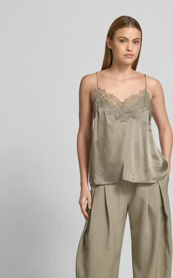 Iro Blouse van satijn met kant - Foto 2