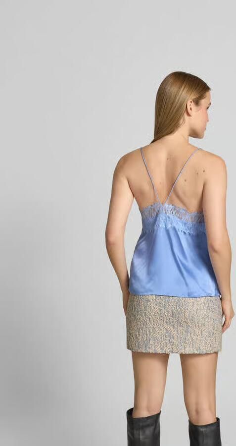 Iro Blouse van satijn met kant - Foto 3