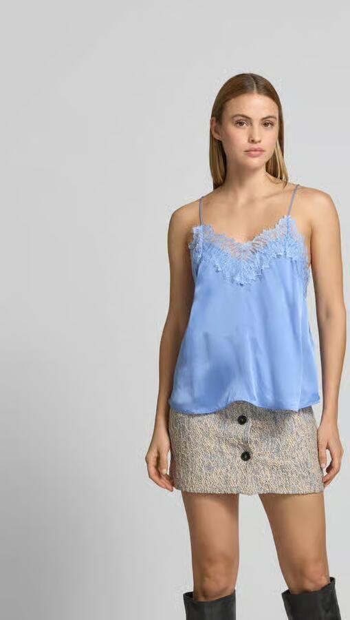 Iro Blouse van satijn met kant - Foto 2
