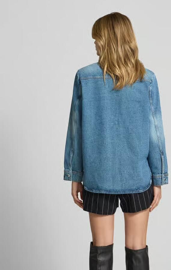 Iro Jeansblouse met borstzakken - Foto 3