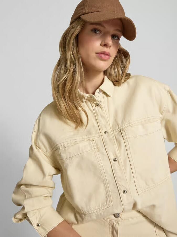 Iro Overhemdblouse met drukknoopsluiting