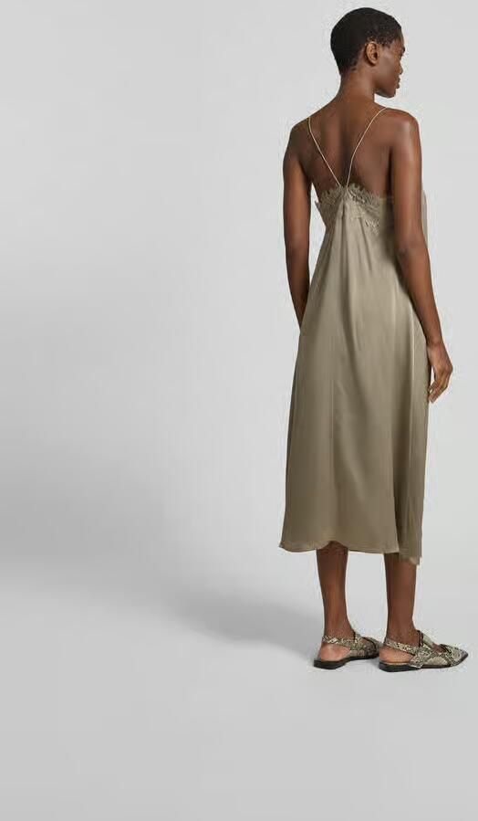 Iro relaxed fit midi-jurk met kant - Foto 2