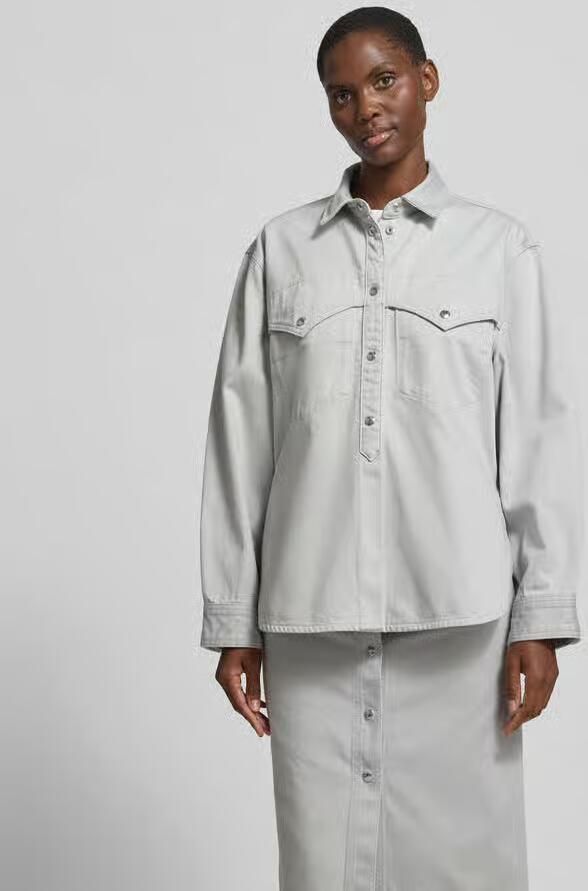 Iro relaxed fit overhemdblouse met borstzakken - Foto 2