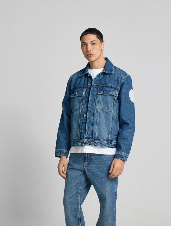 ISNURH Regular fit jeansjack met borstzakken - Foto 2