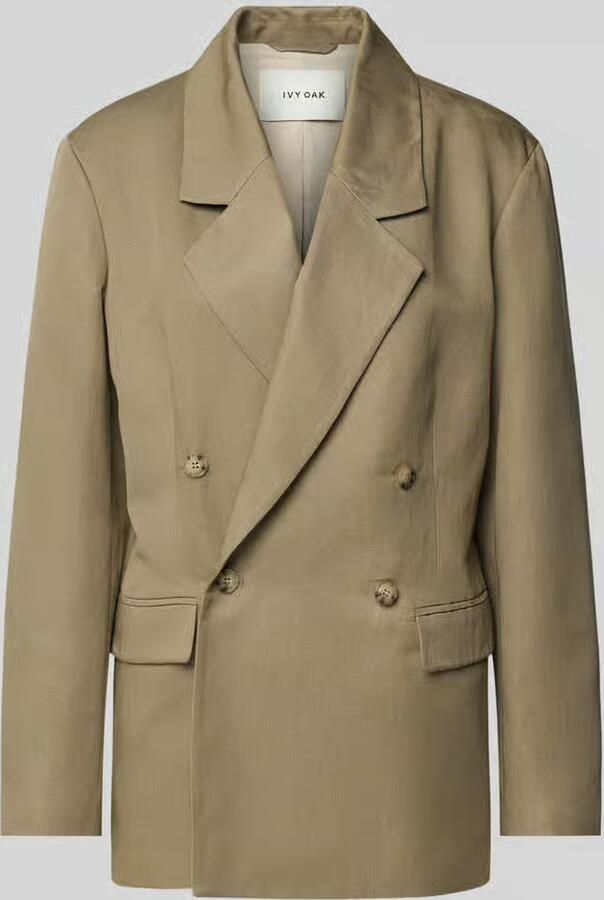 Ivy Oak Blazer van een mix van linnen en lyocell met klepzakken model 'JASEMINA' - Foto 2