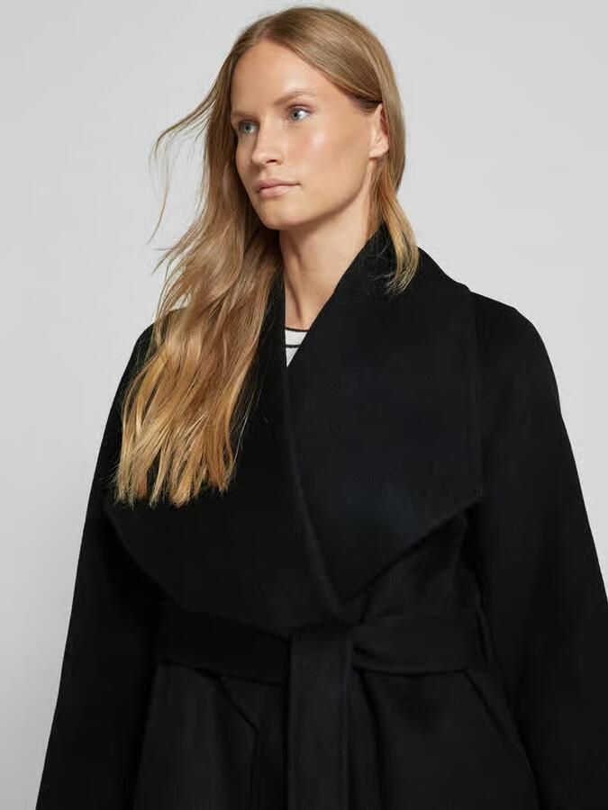 Ivy Oak Lange jas met reverskraag model 'CARRIE ROSE'