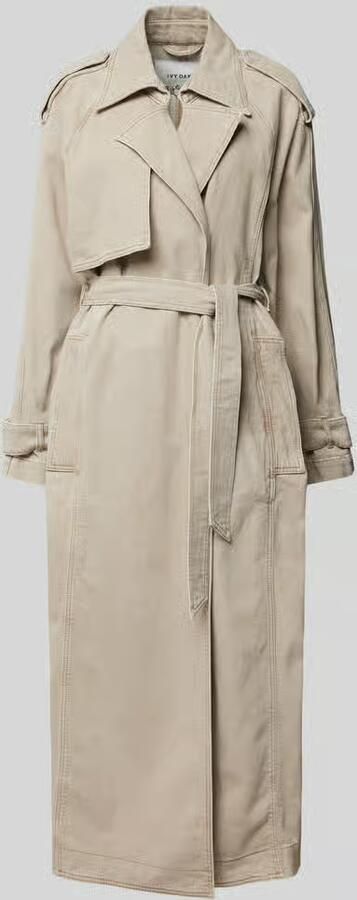 Ivy Oak Lange jeansjas met strikceintuur model 'CORDELIA' - Foto 2