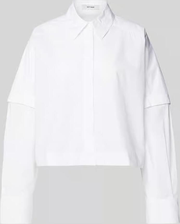 Ivy Oak Overhemdblouse met blinde knoopsluiting model 'ELVIRA' - Foto 2