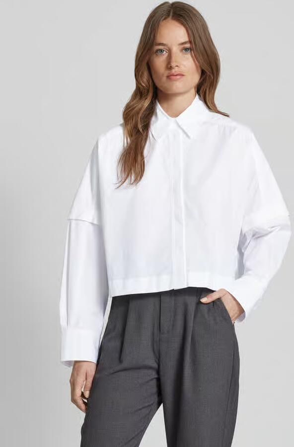 Ivy Oak Overhemdblouse met blinde knoopsluiting model 'ELVIRA' - Foto 3