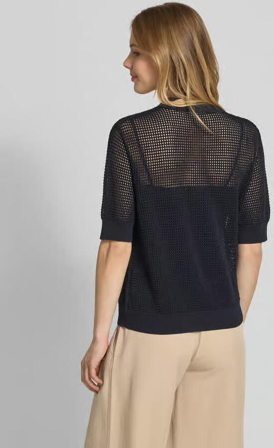 IVY OAK Poloshirt met broderie anglaise model 'FLO'
