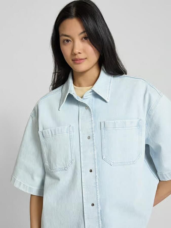 IVY OAK Regular fit jeansblouse met borstzakken model 'ERICA'