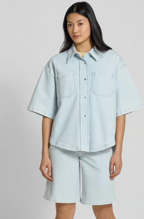 IVY OAK Regular fit jeansblouse met borstzakken model 'ERICA' - Foto 3