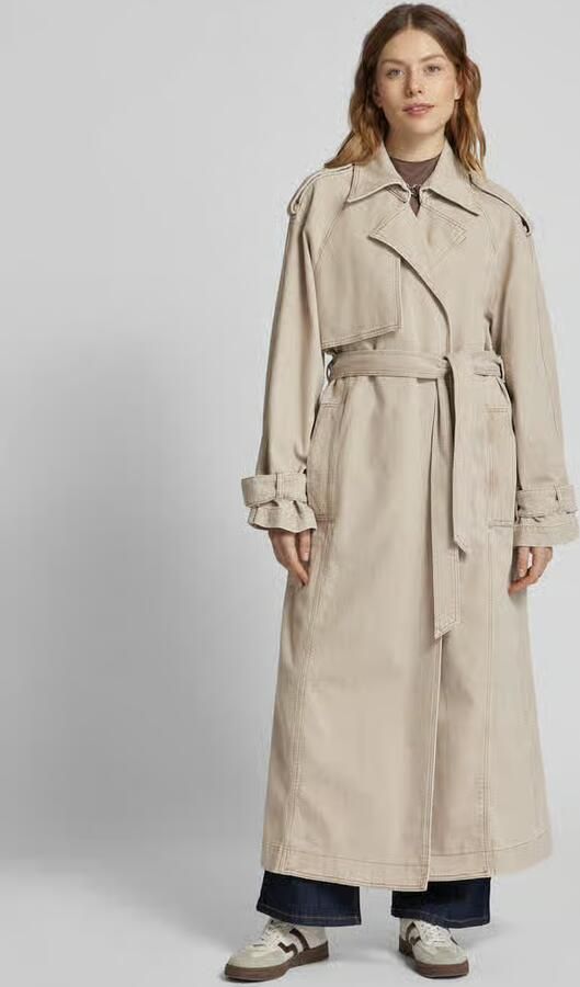 Ivy Oak Lange jeansjas met strikceintuur model 'CORDELIA' - Foto 2