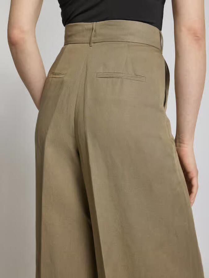 IVY OAK Wide leg stoffen broek met persplooien model 'PIERA ANN'