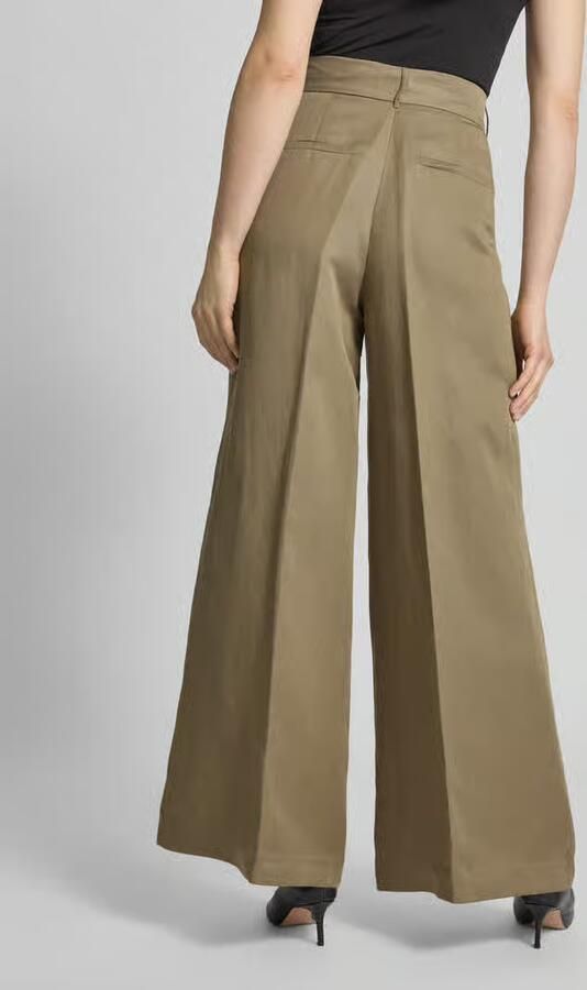 IVY OAK Wide leg stoffen broek met persplooien model 'PIERA ANN'