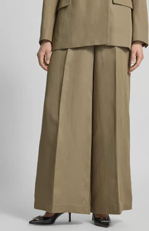 IVY OAK Wide leg stoffen broek met persplooien model 'PIERA ANN' - Foto 3