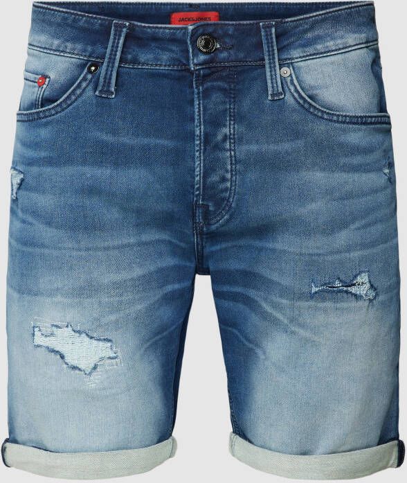 Jack & jones Korte regular fit jeans van katoen model 'Rick'