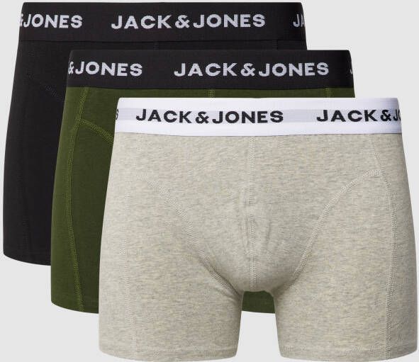 Jack & jones Boxershort met elastische band met logo in een set van 3 stuks model 'JORDAN'