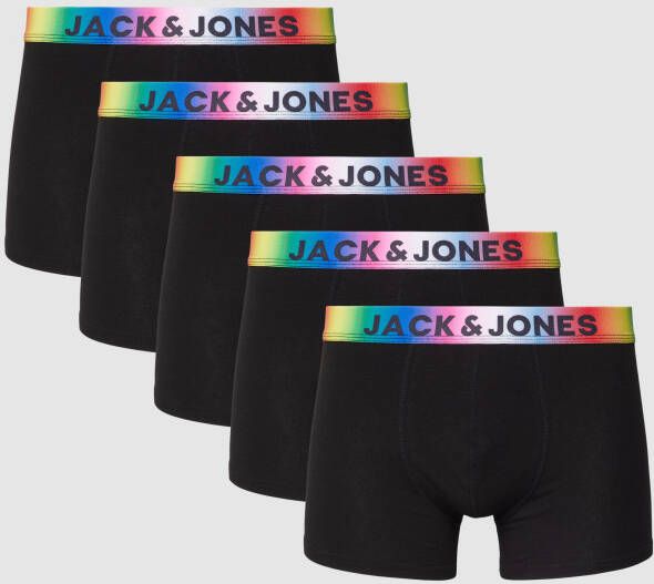 Jack & jones Boxershort met logo in band in een set van 5 stuks model 'PRIDE'