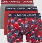 Jack & jones Boxershort met stretch in een set van 3 stuks model 'Red Flamingo' - Thumbnail 1