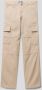 Jack & jones JUNIOR loose fit cargobroek JSPTKANE JJHARLOW beige Jongens Stretchkatoen 128 - Thumbnail 2