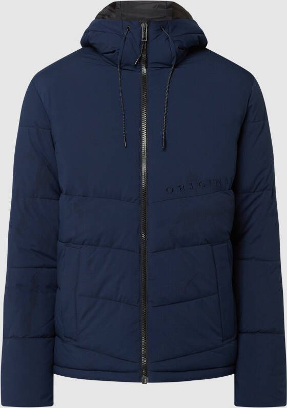 Jack & jones Gewatteerd jack met capuchon model 'Copenhagen' waterafstotend