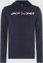 JACK & JONES ESSENTIALS hoodie JJECORP met logo donkerblauw - Thumbnail 2