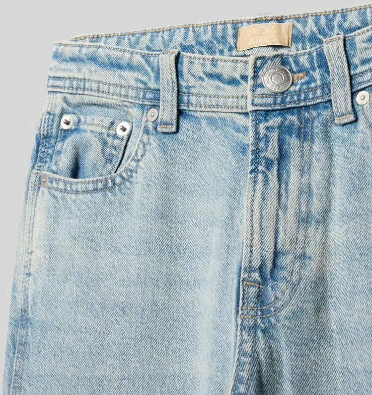 JACK & JONES JUNIOR JJIALEX JJNORREBRO high waist baggy jeans light blue denim - Foto 3