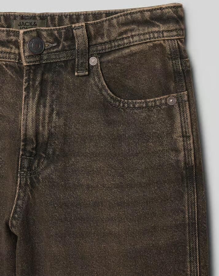 JACK & JONES JUNIOR JJIALEX JJNORREBRO high waist baggy jeans black denim - Foto 4