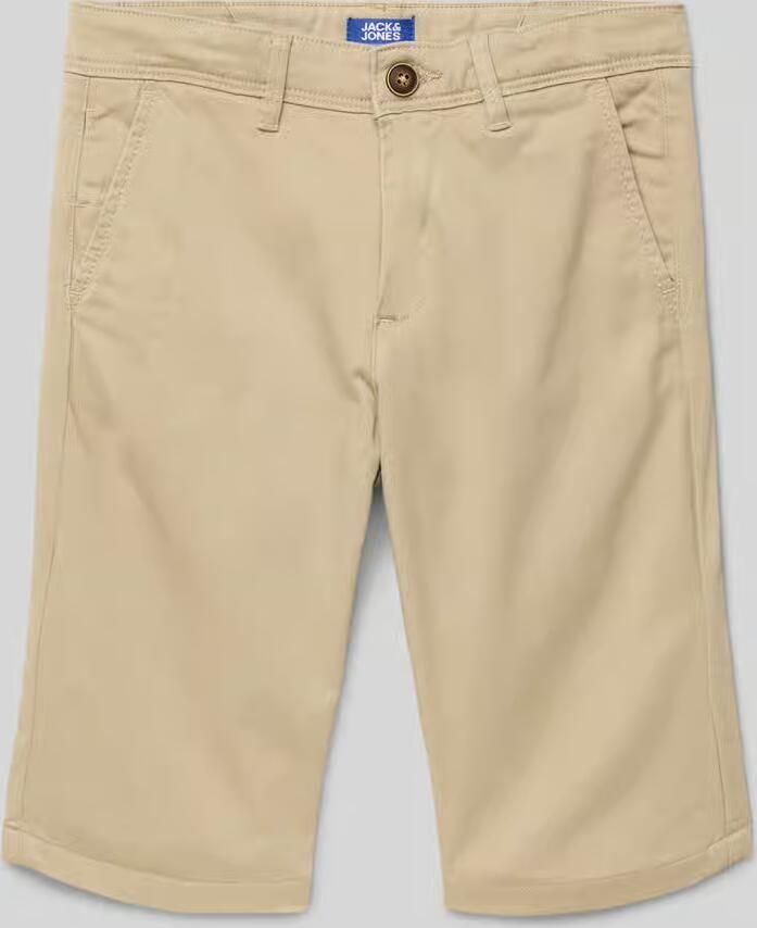 Jack & jones JUNIOR chino bermuda JJIBOWIE beige Korte broek Jongens Stretchkatoen 128 - Foto 5