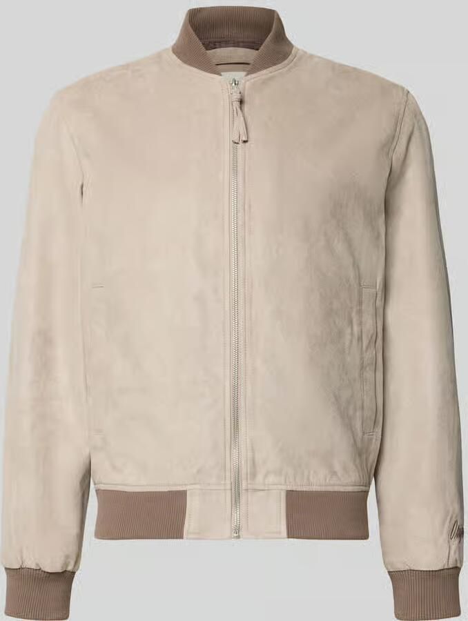 Jack & jones bomberjack in leerlook met opstaande kraag - Foto 2
