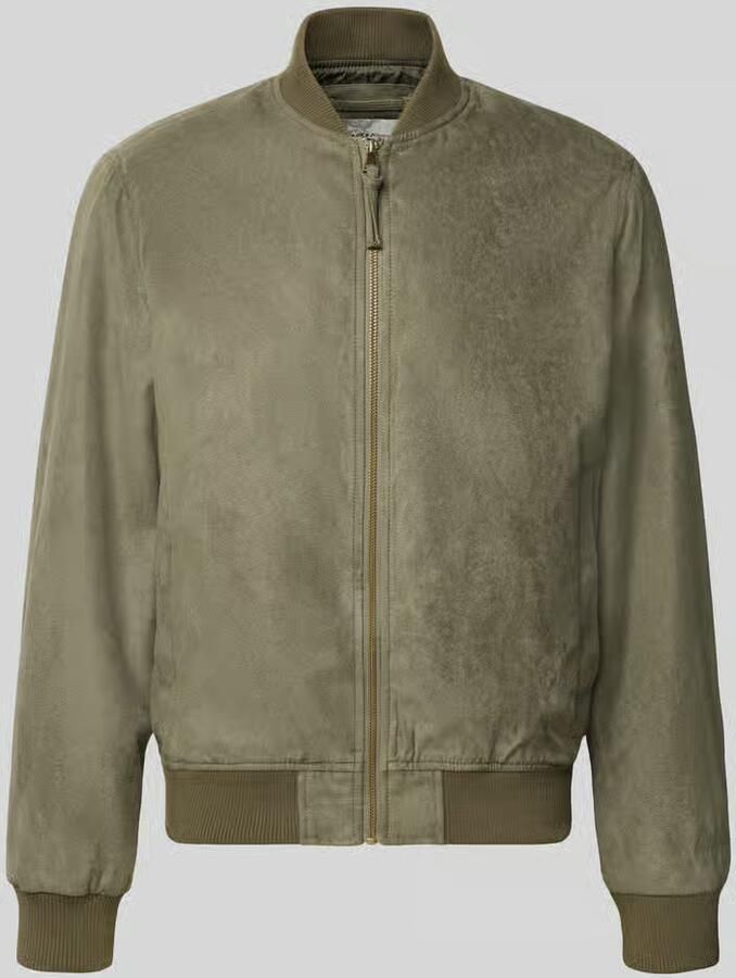 Jack & jones bomberjack in leerlook met opstaande kraag - Foto 2