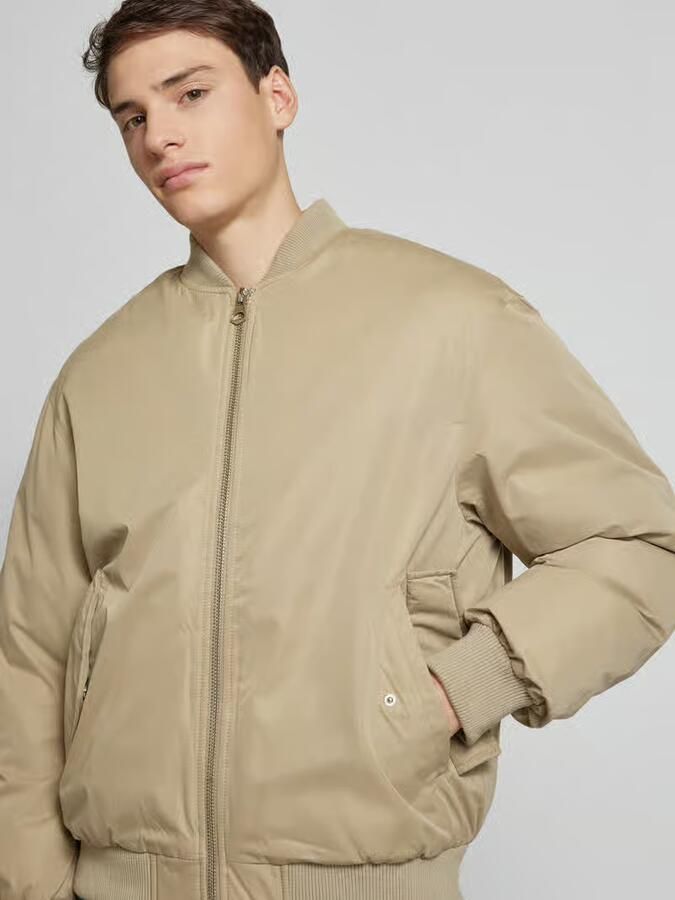 Jack & jones Zachte Utility Bomber Jas Beige Heren - Foto 2