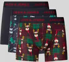 Jack & jones Trunks met elastische band in set van 3 met cadeaubox