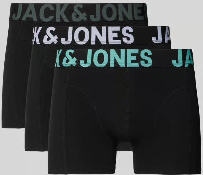 Jack & jones Boxershort met elastische band met logo in een set van 3 stuks model 'ELIAS'