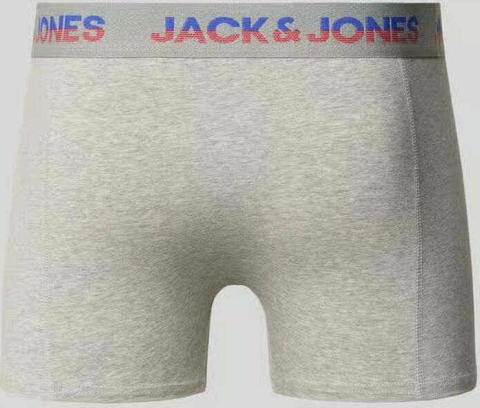 Jack & jones Boxershort met label in band in een set van 3 stuks model 'JADON'